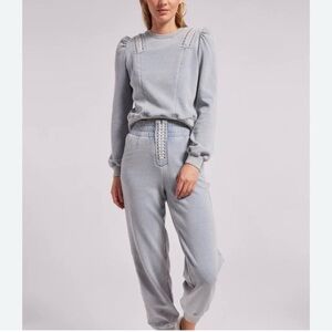 Generation Love BNWT Washed Denim Lace-Up Mickey Sweatpants Super Cute & Stylish